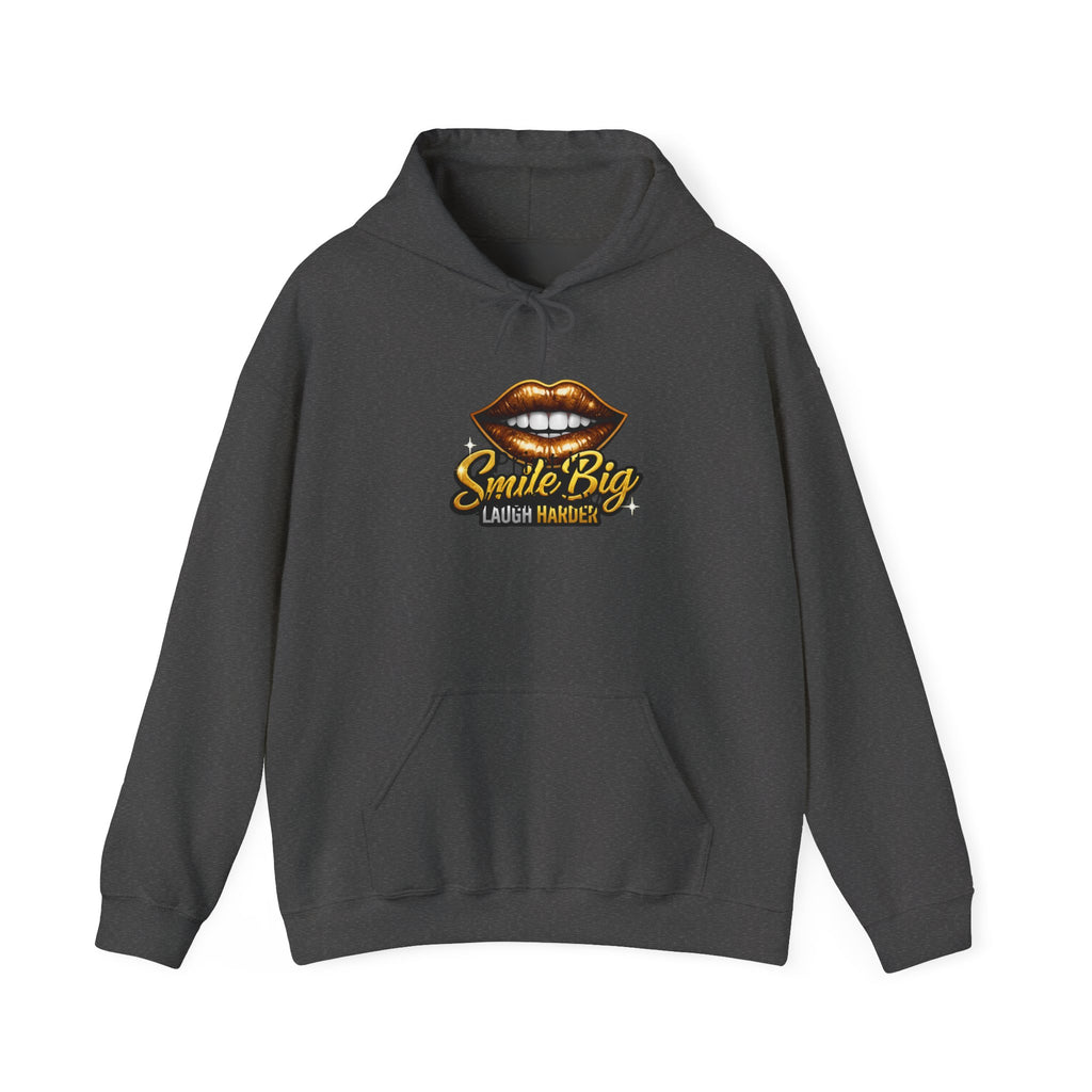 Smile Big Hoodie — Golden Lips Latin Market Graphic Sweatshirt